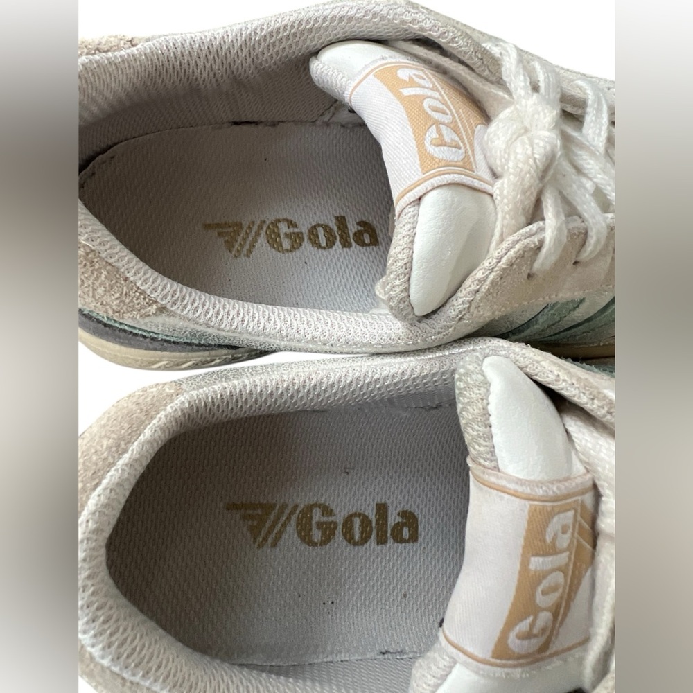 Gola Superslam Blaze sneakers in Silver Green Mist Feather Grey Women’s 6 SOOL - Picture 8 of 10